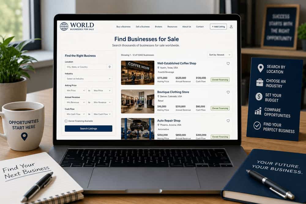 Comparing small businesses near me by location, industry and price